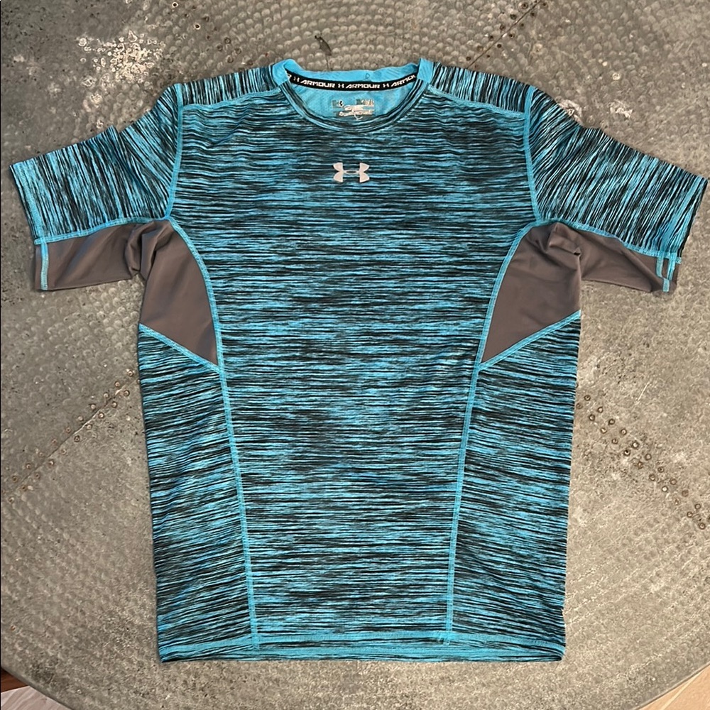 Under Armour Blue and Gray Athletic Shirt